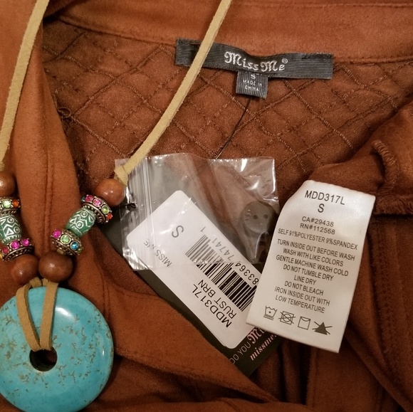 🆕️🌷BOHO GLAM!🌷FAUX SUEDE EMBROIDERY DRESS - Picture 8 of 8